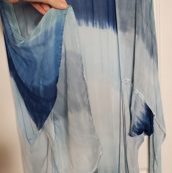 Ombre Blue Cover Up/Duster - Picture 2 of 5